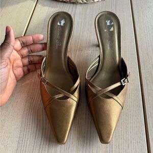 Marcelo paceGold Women's Mules